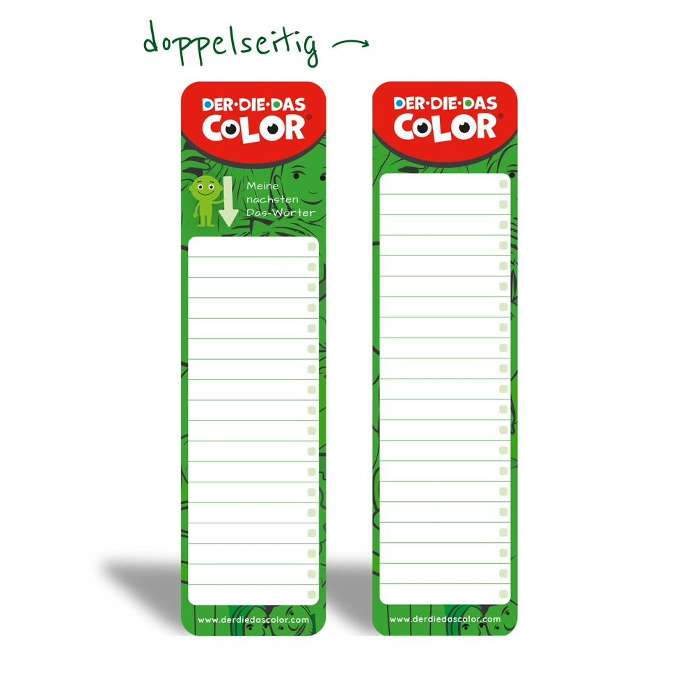 DER DIE DAS COLOR® Lerne die deutschen Artikel farbvisuell und superschnell!