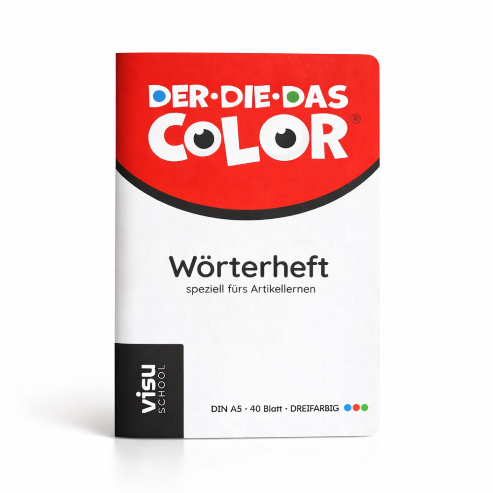 ✅ Systematisches Wörterheft fürs Artikellernen – DER DIE DAS COLOR®